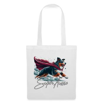 Super Dog Australian Shepherd Sheppie Gift - Tote Bag - white - Front