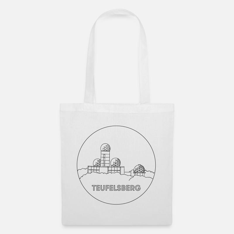 Teufelsberg Berlin - Stoffbeutel - Weiß