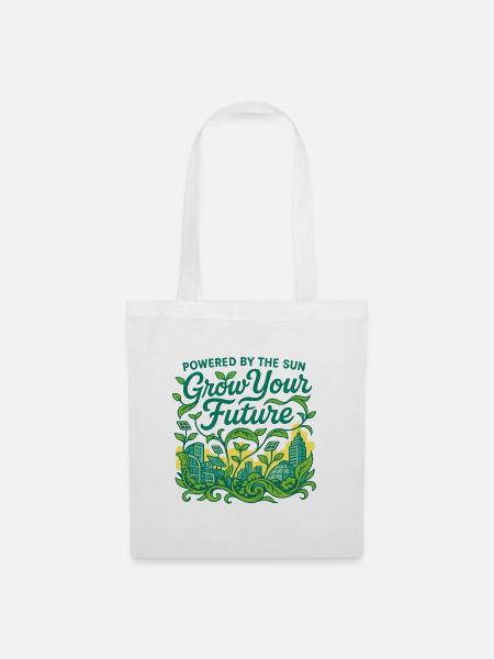 Grow Your Future (Solar Edition) - Stoffbeutel - Weiß