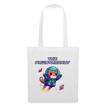 L’astronaute Cat dans l’espace - Sac en tissu - blanc - Devant