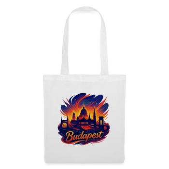 Budapest Capital Hungary Silhouette Gift - Tote Bag - white - Front