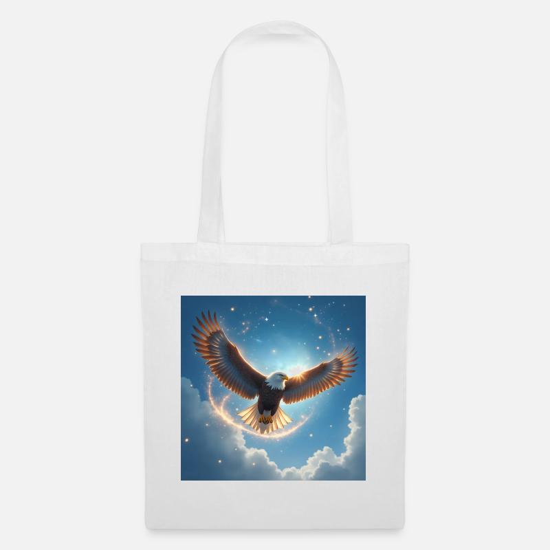 Power Animal Eagle in the Sky - Tote Bag - white