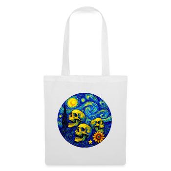 Van Gogh Crânes - Sac en tissu - blanc - Devant