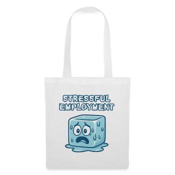 Stressful Work Life Cubic Cartoon - Tote Bag - white - Front