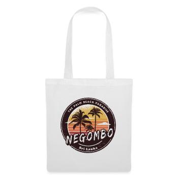 Negombo Beach Sri Lanka Palmiers Design - Sac en tissu - blanc - Devant