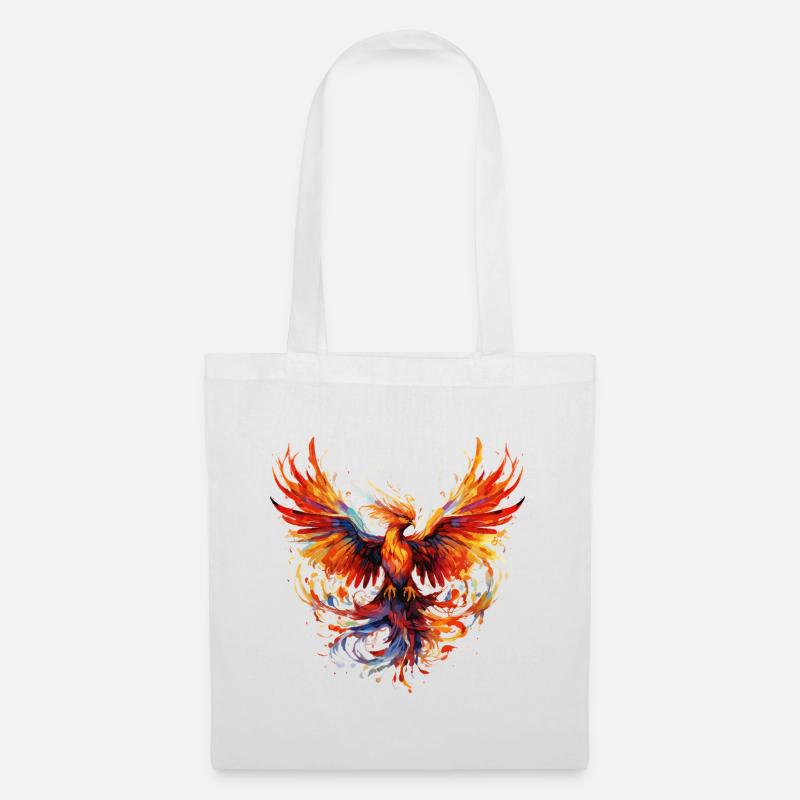 Phoenix Phoenix Fire Flames Bird Mythology - Tote Bag - white