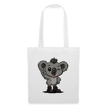 Koala Punk Hero - Stoffbeutel - Weiß - Vorne