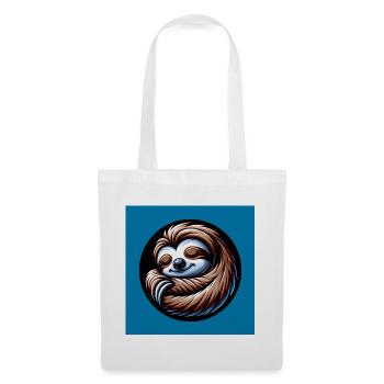 Paresseux - restez toujours au frais avec le calme - Sac en tissu - blanc - Devant