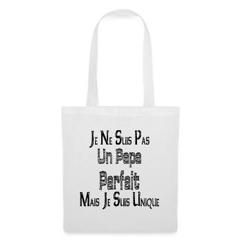 Pas un Papa Parfait Mais je suis Unique - Sac en tissu - blanc - Devant