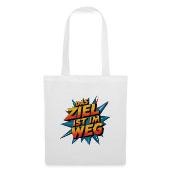 The goal is in the way - Tote Bag - white - Front