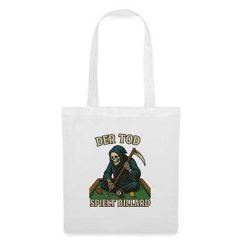 Death plays billiards - Tote Bag - white - Front