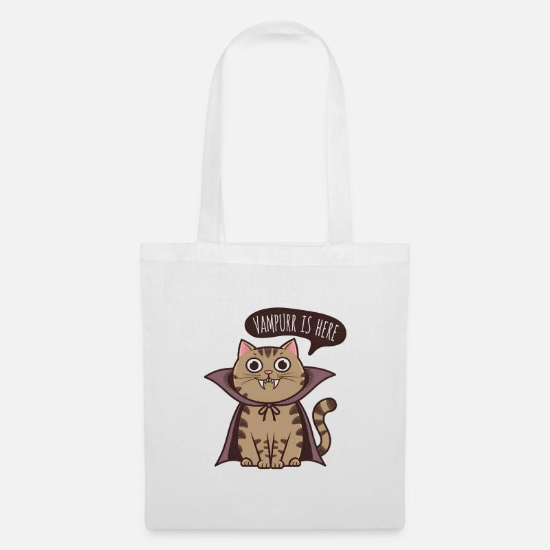 Le vampire est là - Sac en tissu - blanc