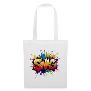 Expressive graffiti style with vibrant colors - Tote Bag - white - Front