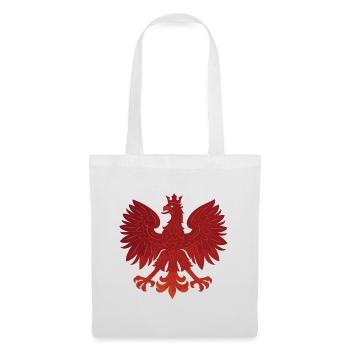 Polen Polska Adler Flagge Fahne episch Geschenk - Stoffbeutel - Weiß - Vorne
