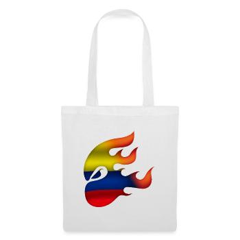 Flag of Colombia - Colombia - Ninja - Tote Bag - white - Front