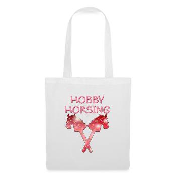 HOBBY HORSING PFERDE - Stoffbeutel - Weiß - Vorne