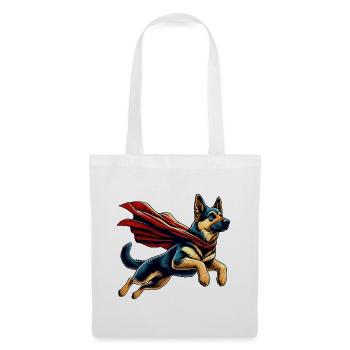 Super Dog German Shepherd Cape Gift - Tote Bag - white - Front