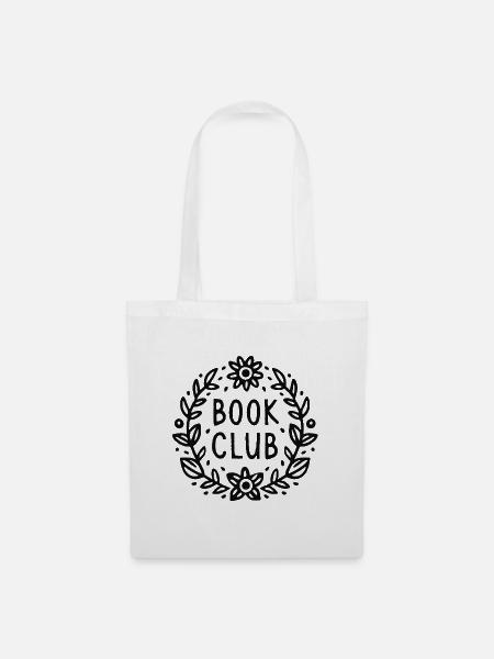 Lesergruppe des Buchclubs - Stoffbeutel - Weiß