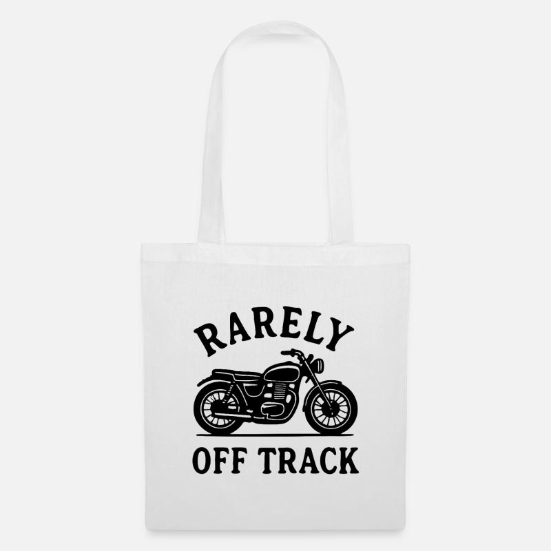 rarely off track motorcycle - Stoffbeutel - Weiß
