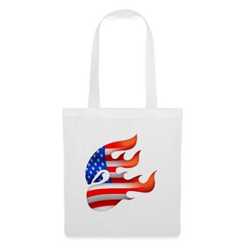 Flag of the United States - USA - Ninja - Tote Bag - white - Front