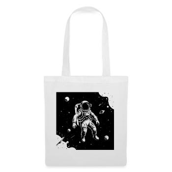 Space astronaut in the moon sky - Tote Bag - white - Front