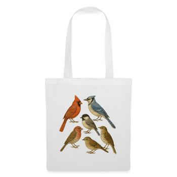 Collection d'Oiseaux Naturel - Sac en tissu - blanc - Devant