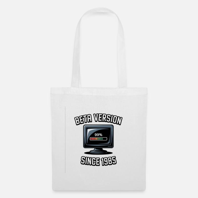Rétro ordinateur Progrès Conception - Sac en tissu - blanc