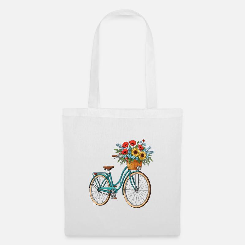 Fahrrad - Stoffbeutel - Weiß