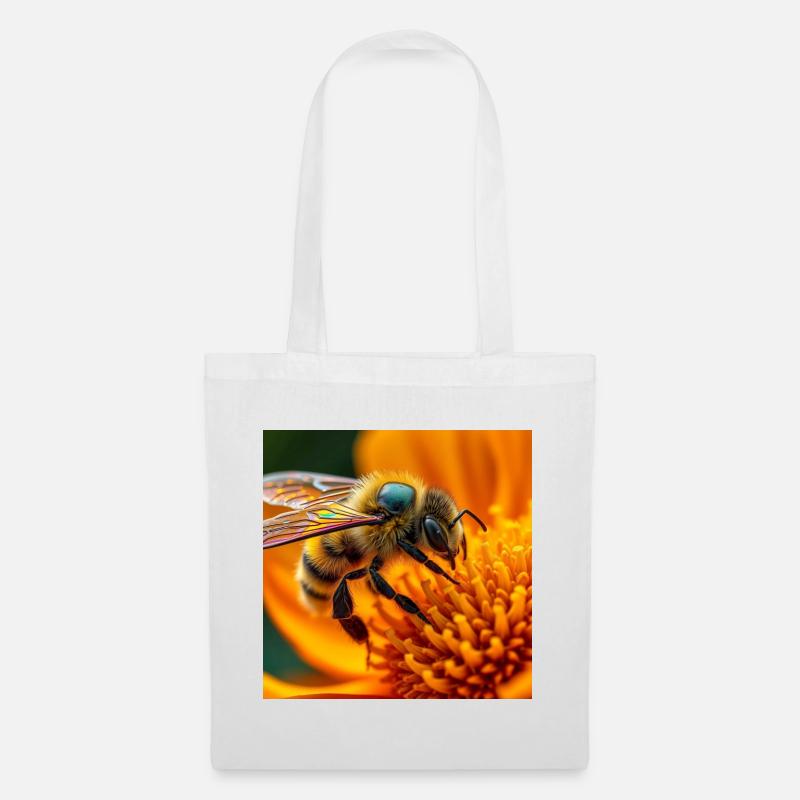 bee - Tote Bag - white