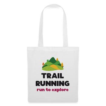 Trailrunning – Laufen, um die Welt zu erkunden - Stoffbeutel - Weiß - Vorne
