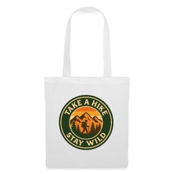 Faites une randonnée - Restez sauvage - Sac en tissu - blanc - Devant