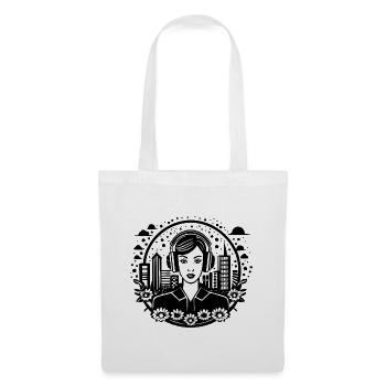 Streetwear, Culture pop, Sous-culture – Femme, Casque - Sac en tissu - blanc - Devant