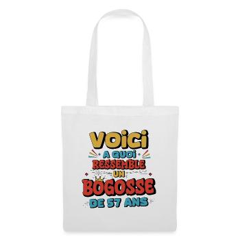 Humor and Party for 57 Years - Tote Bag - white - Front