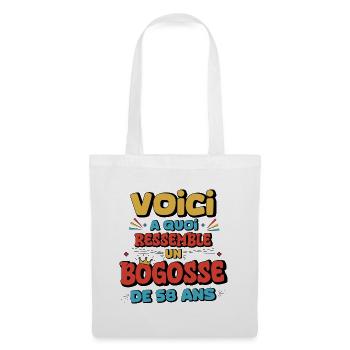 Nostalgischer Humor 58 Jahre alt - Stoffbeutel - Weiß - Vorne
