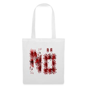 HALLOWEEN BLUTFLECKEN BLUT NEIN - Stoffbeutel - Weiß - Vorne