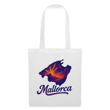 Mallorca Insel Urlaub Silhouette Sommer Geschenk - Stoffbeutel - Weiß - Vorne