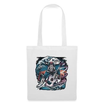 Mystic Night Guitarist Illustration - Tote Bag - white - Front