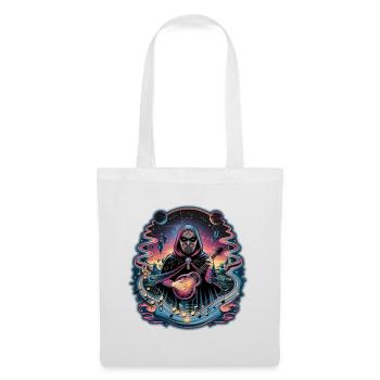 Illustration de musicien astronaute mystique - Sac en tissu - blanc - Devant