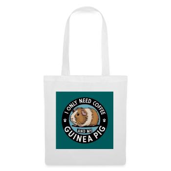 Kaffeeliebhaber und Meerschweinchen - Stoffbeutel - Weiß - Vorne