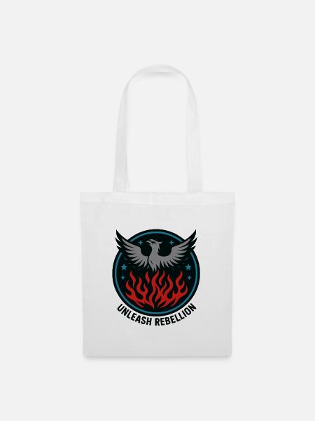 Unleash Rebellion – Phönix Emblem - Stoffbeutel - Weiß