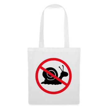 Snail Prohibited Sign Zone against no notice - Tote Bag - white - Front