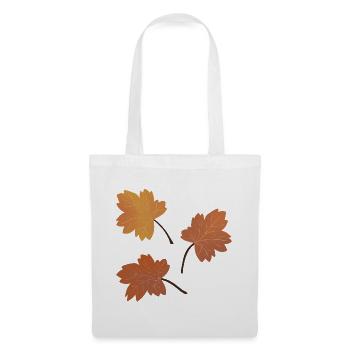 Motif de feuille d’érable d’automne pour vêtements confortables - Sac en tissu - blanc - Devant