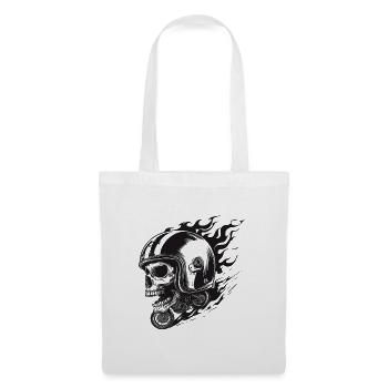 Ride or Die – Skull Rider - Stoffbeutel - Weiß - Vorne