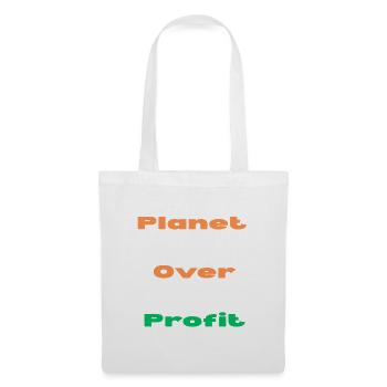 PLANET VOR PROFIT - Stoffbeutel - Weiß - Vorne