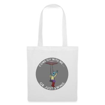 Come Fly With Me or Just Swing Alien UFO - Tote Bag - white - Front