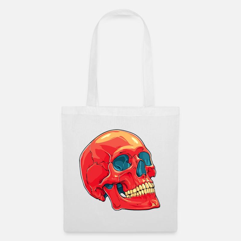 Totenkopf Skull - Stoffbeutel - Weiß