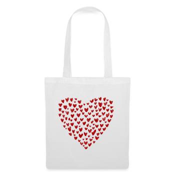 Heart Collection: Love in Red - Tote Bag - white - Front