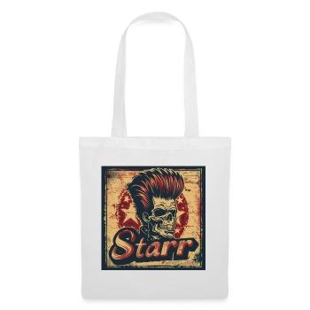 Punk rock style skull illustration - Tote Bag - white - Front