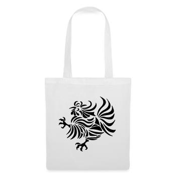 Intricate Line Art Rooster Design - Tote Bag - white - Front