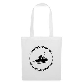 PWC Rider Waves Fear Me Seagull Envy Humor  - Tote Bag - white - Front